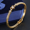 12 Styles Love Heart Bracelets Screw Bangles Women Stainless Steel Bracelet Bangle  Inlay Rhinestone Gold Silver Jewelry Gift