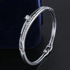 12 Styles Love Heart Bracelets Screw Bangles Women Stainless Steel Bracelet Bangle  Inlay Rhinestone Gold Silver Jewelry Gift