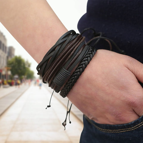 Bracelets & Bangles mens leather bracelets 2019 Pulseira Masculina Jewelry Charm Bileklik Pulseiras Boyfriend Girlfriend